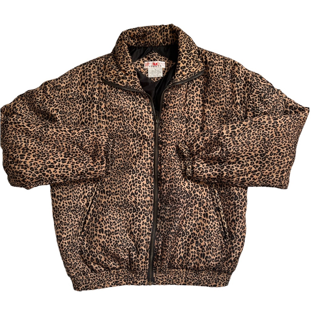 Stunt Sports Leopard Print Puffer Jacket